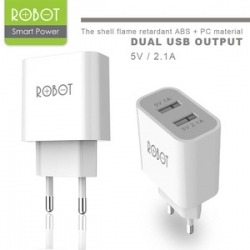 Adaptor Robot RT-C045 Dual Output 5V - 2.1A/1A Charger 